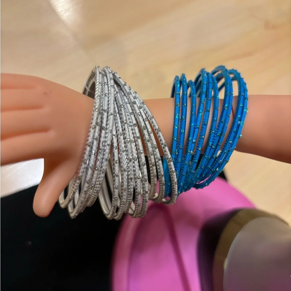 Colorful Bangles Set made by Local Artisans.Assorted colors FOR 7/8/9/10yr girls